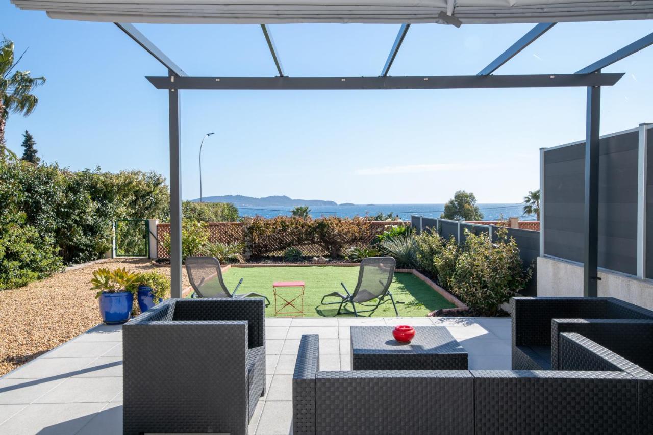 Face A La Superbe Terrasse Barbecue Le Pradet *